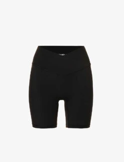 Ultimate Wrap-over High-rise Stretch-woven Shorts