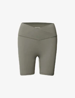 Ultimate Wrap-over High-rise Stretch-woven Shorts