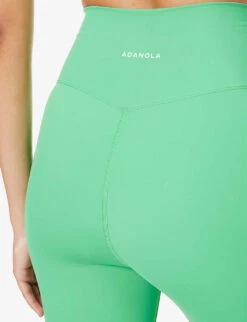 Ultimate Cropped High-rise Stretch-woven Shorts -Sweaty Bety Clothing Shop R04153641 KELLYGREEN ALT04