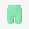Ultimate Cropped High-rise Stretch-woven Shorts -Sweaty Bety Clothing Shop R04153641 KELLYGREEN M