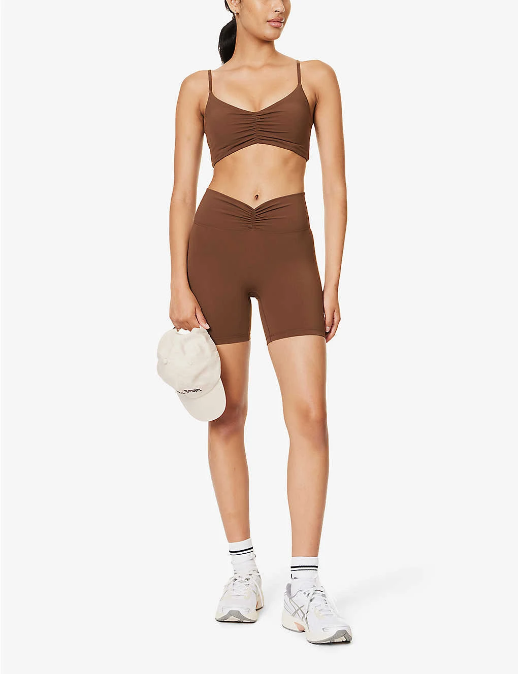 Ruched High-rise Stretch-woven Shorts 4 Ruched High-rise Stretch-woven Shorts - Image 2