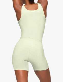 Soft Lounge High-rise Stretch-woven Boxer Shorts -Sweaty Bety Clothing Shop R04153809 HONEYDEW ALT03