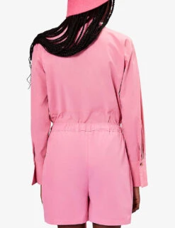 Whistles Lola Drawstring-waist Woven Shorts -Sweaty Bety Clothing Shop R04154605 PINK ALT03