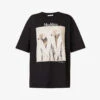 Max Mara Tacco Graphic-print Cotton-jersey T-shirt -Sweaty Bety Clothing Shop R04156258 BLACK M