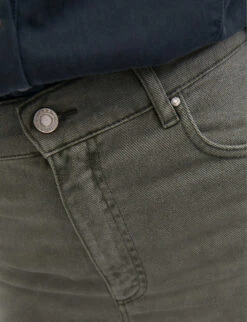 Ikks Distressed Wide-leg High-rise Jeans -Sweaty Bety Clothing Shop R04156292 EMERALD ALT04