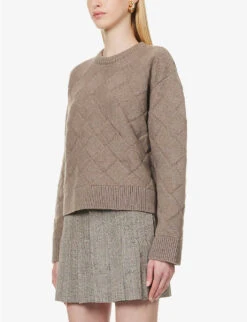Bottega Veneta Intrecciato Round-neck Wool-blend Jumper 9 Bottega Veneta Intrecciato Round-neck Wool-blend Jumper -Sweaty Bety Clothing Shop R04159976 RIVERBED ALT02