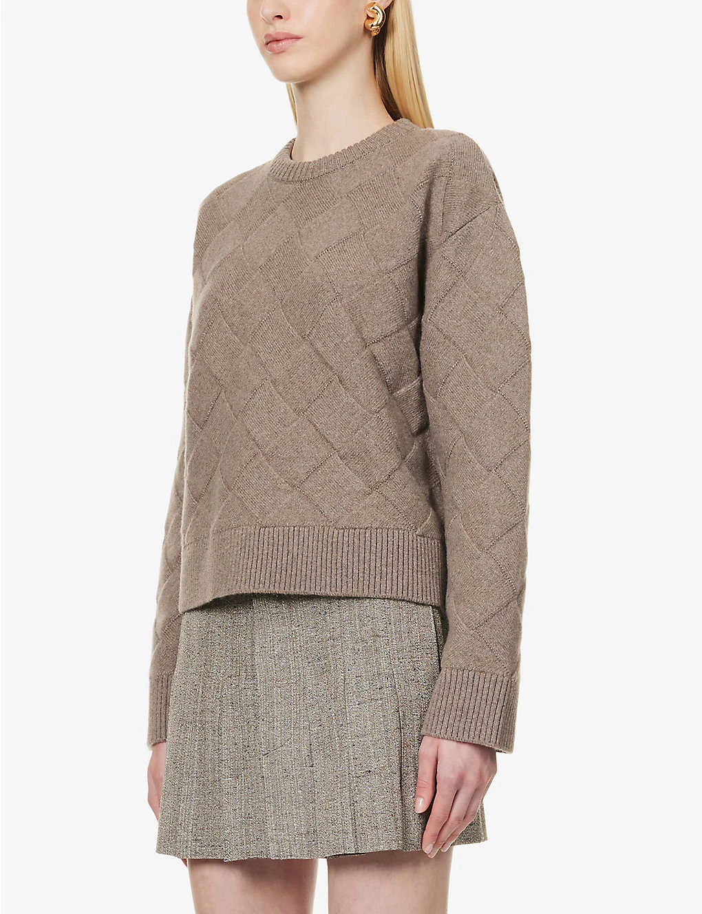 Bottega Veneta Intrecciato Round-neck Wool-blend Jumper 5 Bottega Veneta Intrecciato Round-neck Wool-blend Jumper - Image 3