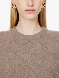 Bottega Veneta Intrecciato Round-neck Wool-blend Jumper 11 Bottega Veneta Intrecciato Round-neck Wool-blend Jumper -Sweaty Bety Clothing Shop R04159976 RIVERBED ALT04