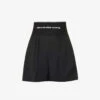 ALEXANDER WANG Safari Logo-print High-rise Cotton-blend Shorts