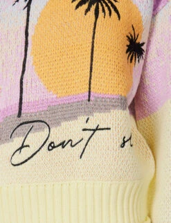Relaxed-fit Logo-embroidered Knitted Jumper -Sweaty Bety Clothing Shop R04161061 MULTI ALT05