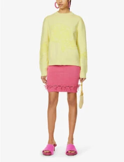 The Still Life Embroidered Cotton-blend Knitted Jumper -Sweaty Bety Clothing Shop R04161063 LIMONCELLO ALT01