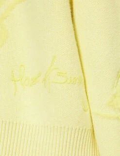 The Still Life Embroidered Cotton-blend Knitted Jumper -Sweaty Bety Clothing Shop R04161063 LIMONCELLO ALT05