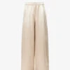 Max Mara Acanto Wide-leg Mid-rise Woven Trousers -Sweaty Bety Clothing Shop R04161468 ALBINO M