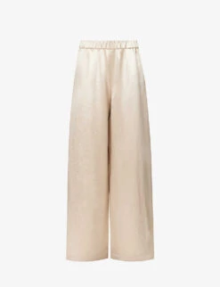 Max Mara Acanto Wide-leg Mid-rise Woven Trousers