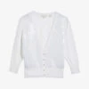 Ted Baker Baliner Sequin-embellished Stretch-knit Cardigan -Sweaty Bety Clothing Shop R04162204 WHITE M