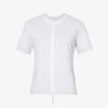 Short-sleeved Round-neck Stretch-cotton T-shirt