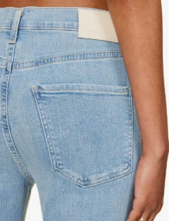 CITIZENS OF HUMANITY Jolene Whiskered High-rise Slim-leg Stretch-denim Jeans -Sweaty Bety Clothing Shop R04164580 PIXIE ALT04