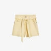 Ted Baker Danikii Self-tie Stretch-denim Shorts 2 Ted Baker Danikii Self-tie Stretch-denim Shorts -Sweaty Bety Clothing Shop R04165570 LTYELLOW M