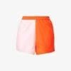 It's Now Cool Vacay Colour-blocked Mid-rise Cotton Shorts