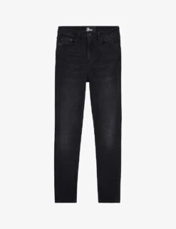 THE KOOPLES Logo-embellished Slim-fit Mid-rise Stretch Denim Jeans