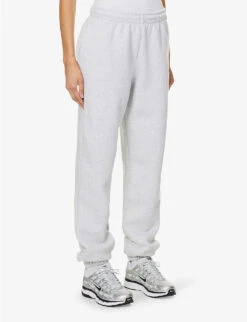 Tapered Mid-rise Organic-cotton Jogging Bottoms -Sweaty Bety Clothing Shop R04166480 LIGHTGREY ALT02