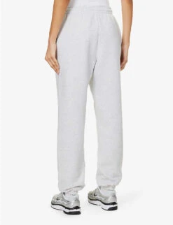 Tapered Mid-rise Organic-cotton Jogging Bottoms -Sweaty Bety Clothing Shop R04166480 LIGHTGREY ALT03