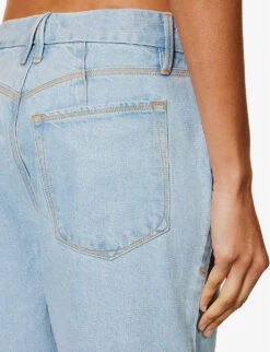 GOOD AMERICAN Good '90s Straight-leg Mi-rise Denim-blend Jeans -Sweaty Bety Clothing Shop R04166600 INDIGO498 ALT06