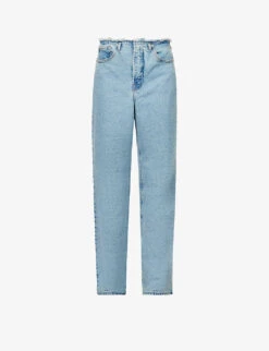 GOOD AMERICAN Good 90s Straight-leg Low-rise Stretch-denim Jeans