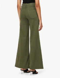 GOOD AMERICAN Good Waist Palazzo Wide-leg High-rise Stretch-denim Jeans -Sweaty Bety Clothing Shop R04166633 FERN002 ALT04