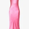 Exclusive Heather Strapless Satin Maxi Dress 1 Exclusive Heather Strapless Satin Maxi Dress -Sweaty Bety Clothing Shop R04169537 FUCHSIA M