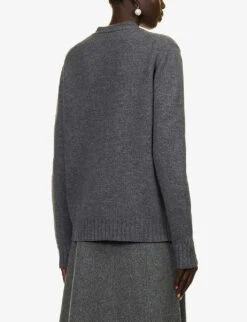Jil Sander Relaxed-fit V-neck Knitted Cardigan -Sweaty Bety Clothing Shop R04173124 32 ALT03