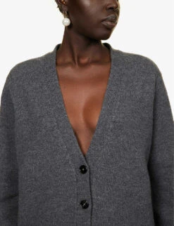 Jil Sander Relaxed-fit V-neck Knitted Cardigan -Sweaty Bety Clothing Shop R04173124 32 ALT04
