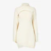 Jil Sander Turtle-neck Asymmetric-hem Relaxed-fit Wool-blend Two-piece Set