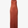 Exclusive Luzia Plunge-neck Knitted Maxi Dress