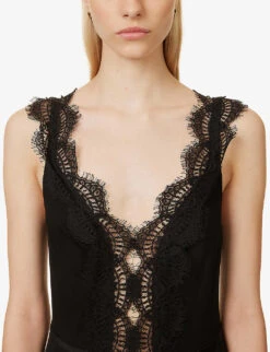 Victoria Beckham Scalloped-trim Asymmetric-hem Woven Midi Dress 12 Victoria Beckham Scalloped-trim Asymmetric-hem Woven Midi Dress -Sweaty Bety Clothing Shop R04180538 BLACK ALT04