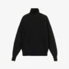 Dries Van Noten Relaxed-fit Turtleneck Wool Jumper -Sweaty Bety Clothing Shop R04180737 BLACK M