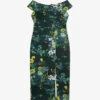 Ted Baker Divena Bardot Floral-print Stretch-woven Midi Dress