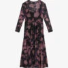 Ted Baker Samiyah Graphic-print Long-sleeve Mesh Midi Dress 2 Ted Baker Samiyah Graphic-print Long-sleeve Mesh Midi Dress -Sweaty Bety Clothing Shop R04181249 BLACK M