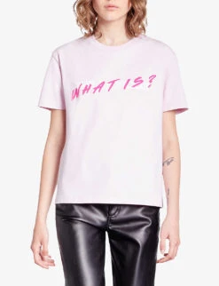 THE KOOPLES Logo-print Cotton-jersey T-shirt -Sweaty Bety Clothing Shop R04181617 PALEPINK ALT02