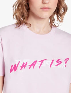 THE KOOPLES Logo-print Cotton-jersey T-shirt -Sweaty Bety Clothing Shop R04181617 PALEPINK ALT04