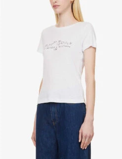 ME AND EM Flagship Graphic-print Cotton-jersey T-shirt -Sweaty Bety Clothing Shop R04181871 BRIGHTWHITE ALT02