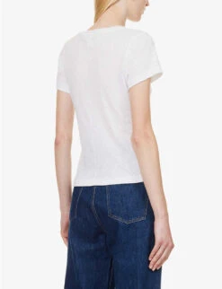 ME AND EM Flagship Graphic-print Cotton-jersey T-shirt -Sweaty Bety Clothing Shop R04181871 BRIGHTWHITE ALT03