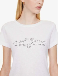 ME AND EM Flagship Graphic-print Cotton-jersey T-shirt -Sweaty Bety Clothing Shop R04181871 BRIGHTWHITE ALT04