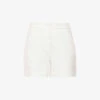 ME AND EM Mid-rise Centre-crease Cotton-blend Shorts