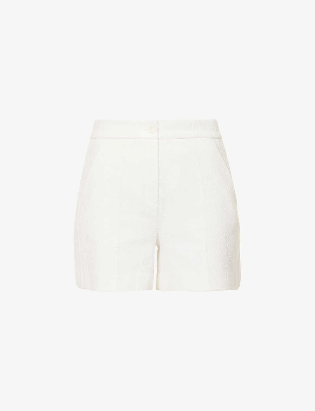 ME AND EM Mid-rise Centre-crease Cotton-blend Shorts 3 ME AND EM Mid-rise Centre-crease Cotton-blend Shorts