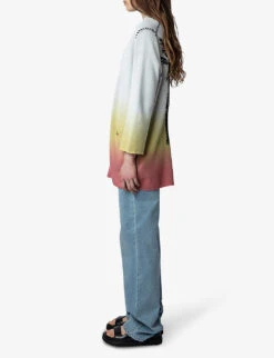 Zadig & Voltaire Austin Tie-dye Knitted Cotton-blend Cardigan 9 Zadig & Voltaire Austin Tie-dye Knitted Cotton-blend Cardigan -Sweaty Bety Clothing Shop R04183645 ECRU ALT02