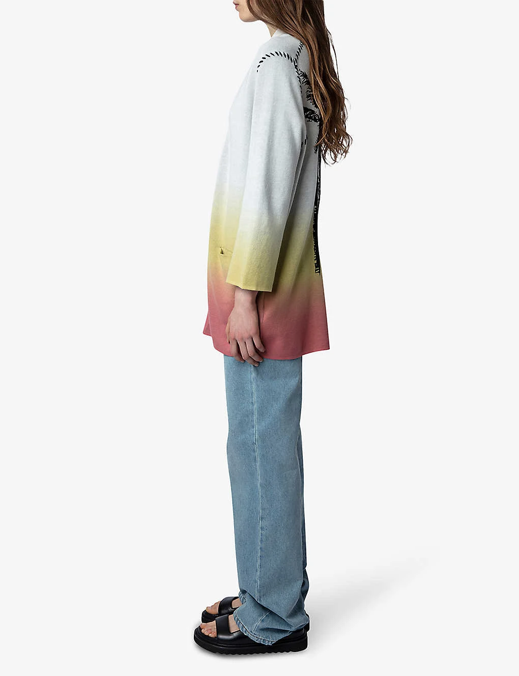 Zadig & Voltaire Austin Tie-dye Knitted Cotton-blend Cardigan 5 Zadig & Voltaire Austin Tie-dye Knitted Cotton-blend Cardigan - Image 3