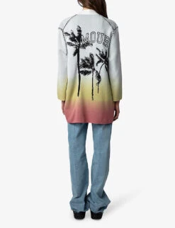 Zadig & Voltaire Austin Tie-dye Knitted Cotton-blend Cardigan 10 Zadig & Voltaire Austin Tie-dye Knitted Cotton-blend Cardigan -Sweaty Bety Clothing Shop R04183645 ECRU ALT03