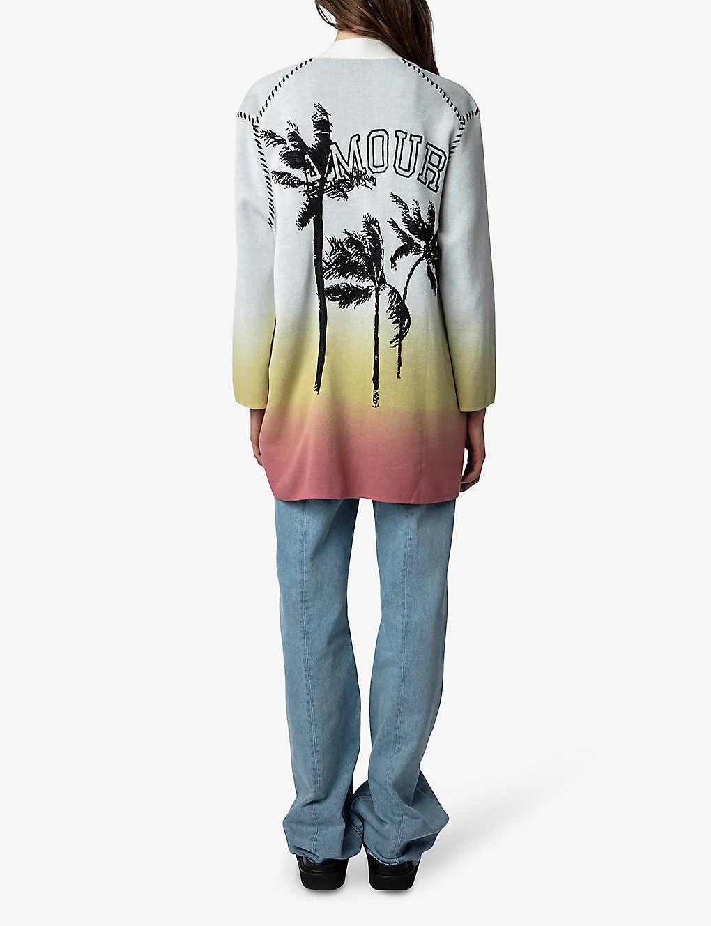 Zadig & Voltaire Austin Tie-dye Knitted Cotton-blend Cardigan 6 Zadig & Voltaire Austin Tie-dye Knitted Cotton-blend Cardigan - Image 4