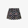 Versace Graphic-pattern Mid-rise Silk Shorts -Sweaty Bety Clothing Shop R04185121 BLACKMULTICOLOR M